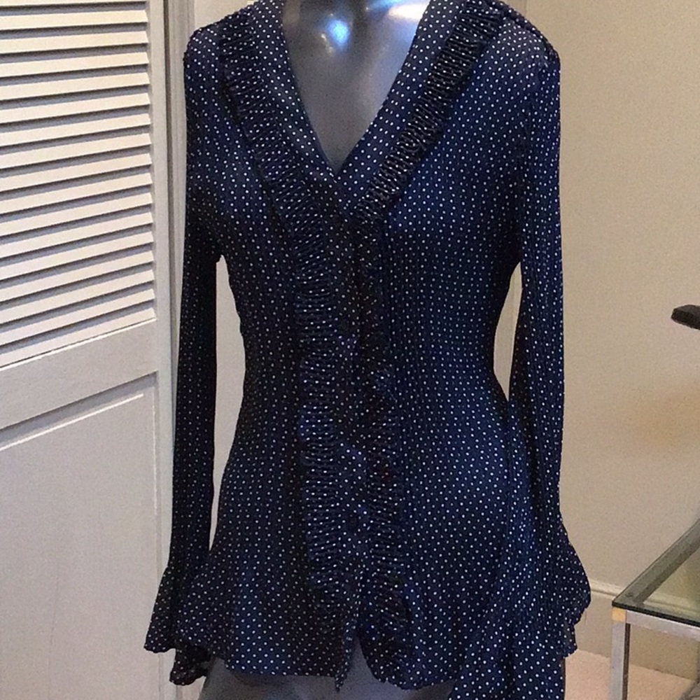Apt 9 Women’s petite polka dot blouse